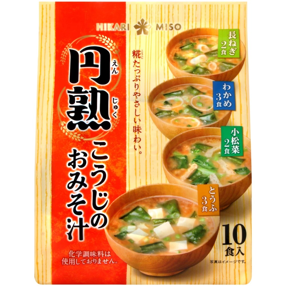 【喜康瑞】圓熟麴味噌湯（3包）四種口味10入裝 廠商直送