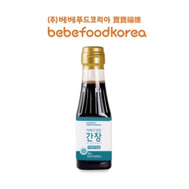 韓國【bebefood寶寶福德】寶寶專用醬油（180ml）拌菜/沾醬用 