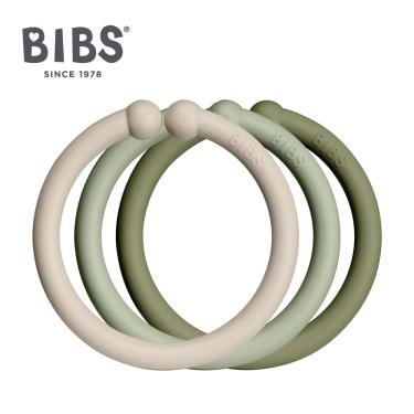 【丹麥 BIBS】萬用扣環（12入）香草綠色系