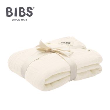 （任2件9折）【丹麥 BIBS】 Muslin有機棉紗布包巾（象牙白）