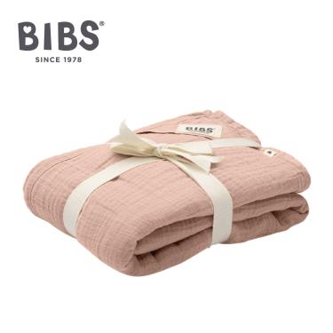 【丹麥 BIBS】 Muslin有機棉紗布包巾（腮紅）