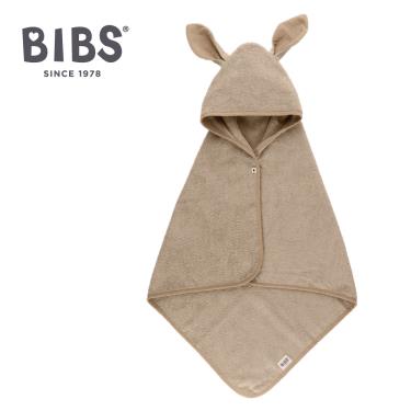 （任2件9折）【丹麥 BIBS】Kangaroo袋鼠連帽浴巾（香草）