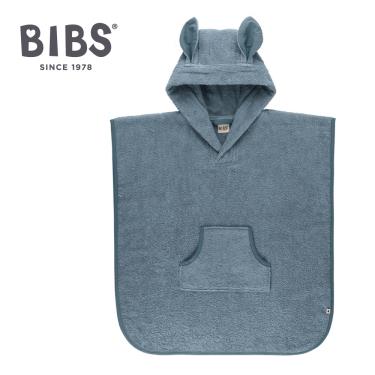 【丹麥 BIBS】Kangaroo袋鼠斗篷浴巾（藍綠）