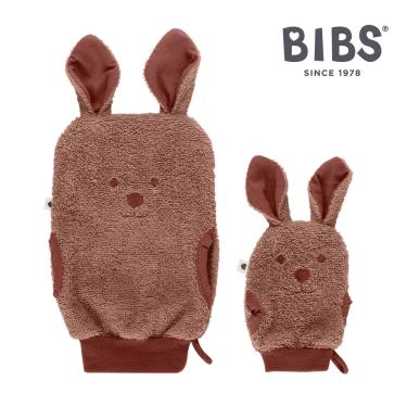 （任2件9折）【丹麥 BIBS】Kangaroo袋鼠澡巾組（棕色）