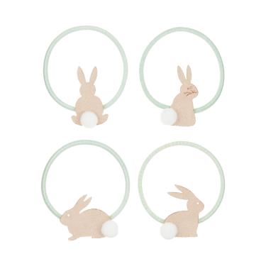 【英國Mimi & Lula】（春天小兔）優雅兔髮束4入 廠商直送