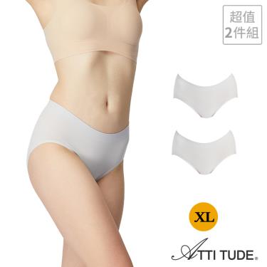 【ATTI TUDE】Protimo女抗菌高腰柔內著霧灰色尺寸XL（2入組）廠商直送