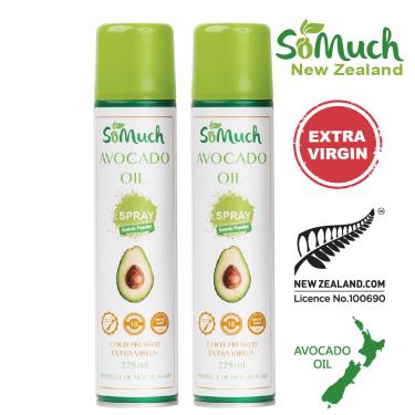【壽滿趣 Somuch】紐西蘭頂級冷壓初榨酪梨油噴霧／噴油瓶（225mlx2）廠商直送