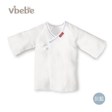 （滿399送手帕）【Vibebe】無接縫雙面穿日式肚衣60灰藍0~3m