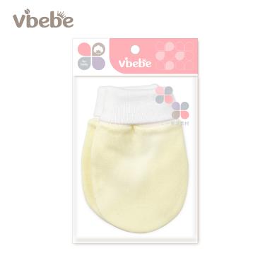 （滿399送手帕）【Vibebe】柔感素面束口手套黃