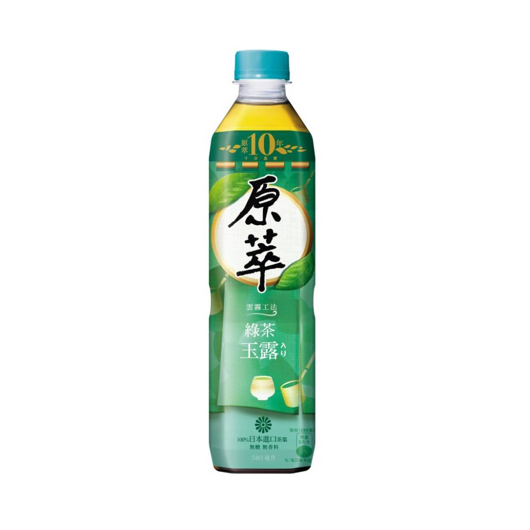 (12瓶優惠)【原萃】玉露綠茶 寶特瓶（580ml x12瓶）效期2024/07/01