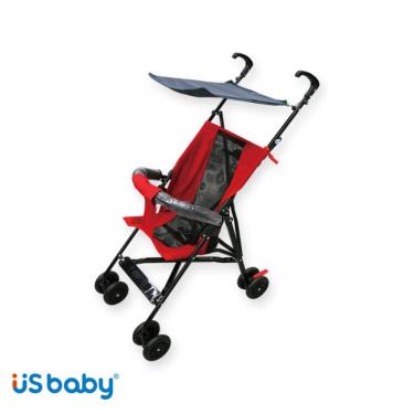 【US BABY 優生】摺疊輕便推車（紅）廠商直送