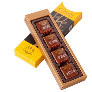 【巧克力雲莊】厄瓜多黑巧克力薄片12入-85% 廠商直送