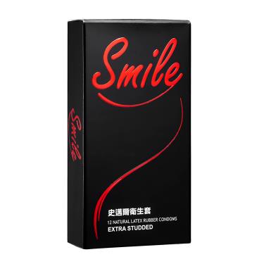 【SMILE史邁爾】顆粒型 衛生套保險套（12入／盒）
