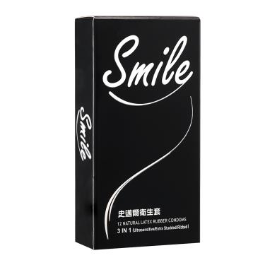 【SMILE史邁爾】3in1型 衛生套保險套（12入／盒）
