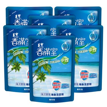 【毛寶】香滿室地板清潔劑 海洋微風補充包（1800g/6入）