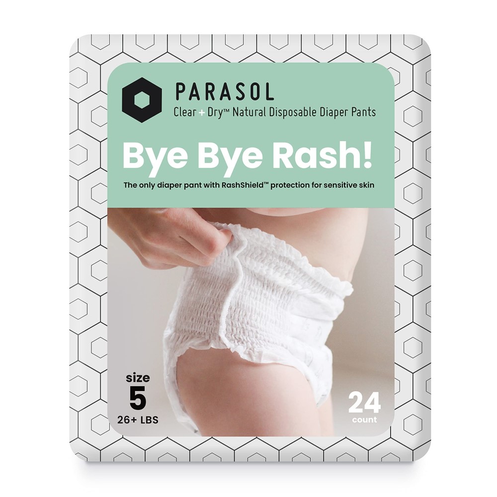 (滿二箱送濕巾+叉匙組)【Parasol】Clear+Pure™ 新科技水凝果凍褲／褲型紙尿褲／尿布（XL24X4包／箱）廠商直送