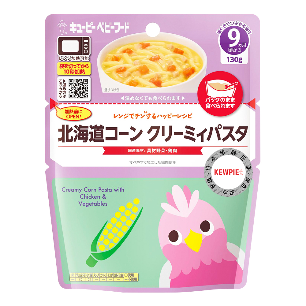 【KEWPIE】MR-91寶寶快樂食譜 北海道玉米奶香義麵（130g/包）
