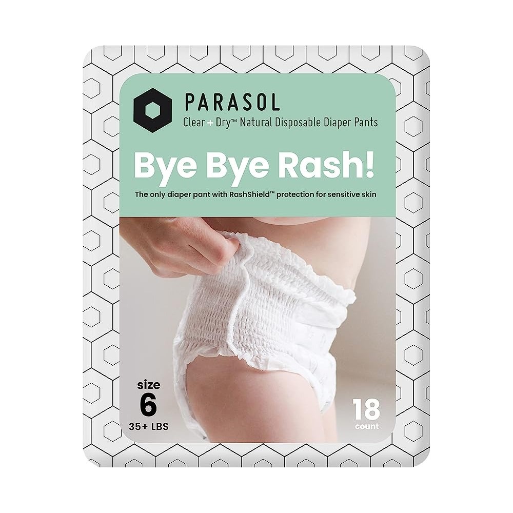 (任二件享92折)【Parasol】Clear+Pure™ 新科技水凝果凍褲／褲型紙尿褲／尿布（XXL18片／包）