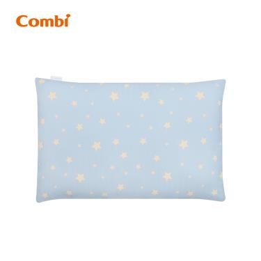 （2件95折，3件85折）【Combi 康貝】Ag+pro銀離子抗菌水洗棉枕 幼童枕（星星藍）（71278）
