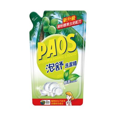 【PAOS 泡舒】綠茶去油除腥 洗潔精補充包（800g）