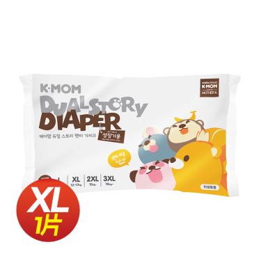 【Mother-K】K-MOM頂級超薄瞬吸玩睡褲／褲型紙尿褲／體驗包XL（1入）