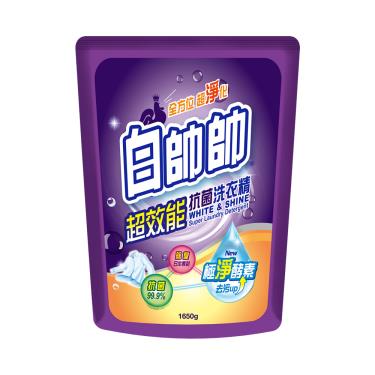 【白帥帥】超效能 抗菌洗衣精補充包（1650g）