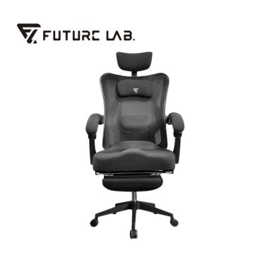 【Future Lab. 未來實驗室】7D人體工學電腦躺椅 黑色 廠商直送