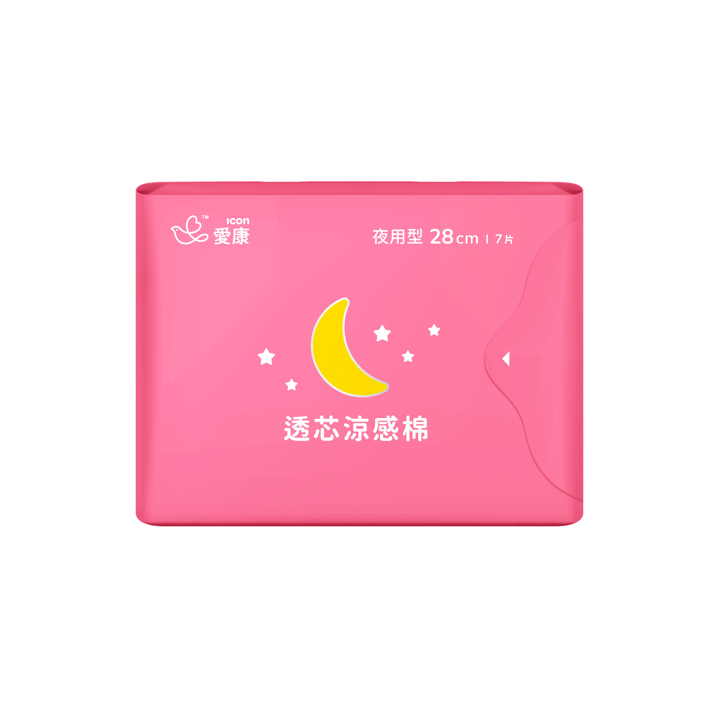 (任2件$99，下單請選2)【愛康】涼感衛生棉 夜用型 （28cm／7片） 活動至5/31
