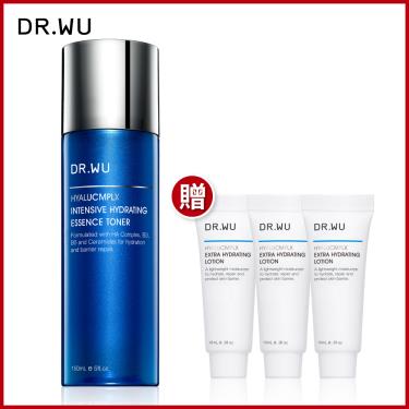 【DR.WU】 玻尿酸保濕精華化妝水（清爽型）150ml（加贈:保濕精華乳3瓶） 廠商直送