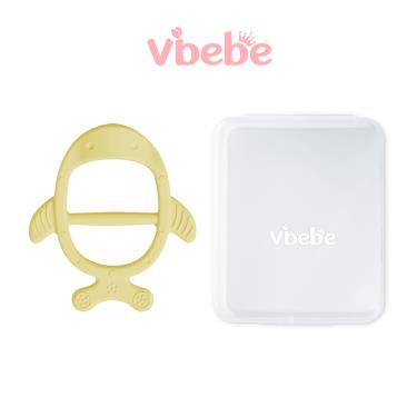 （滿399送手帕）【Vibebe】 咬咬魚套入式固齒器-奶油黃
