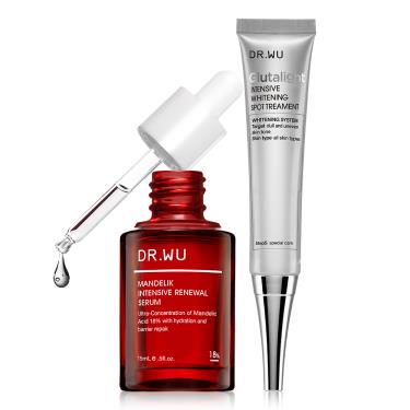 【DR.WU】 【1111限定】斑點痘印專用美白煥膚組 廠商直送