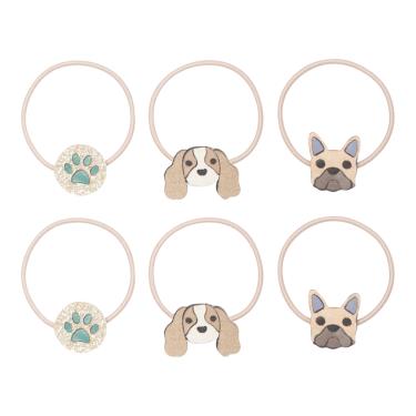 【英國Mimi & Lula】AW23（馬與獵犬）狗狗好朋友髮束6入 廠商直送