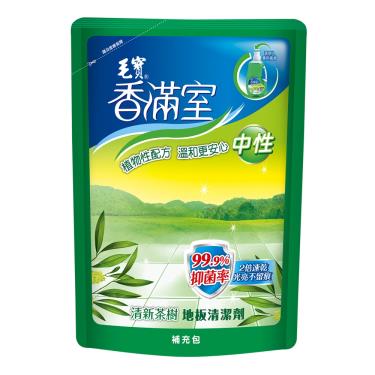 【毛寶】清新茶樹 香滿室地板清潔劑補充包 1800g