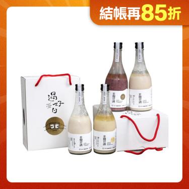 【禾乃川國產豆製所】米麴甘酒x紫米甘酒+米麴甘酒x桂花甘酒 雙入禮盒兩組 廠商直送