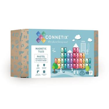 【澳洲Connetix】粉彩磁力積木 長方形擴充組（24pc）廠商直送