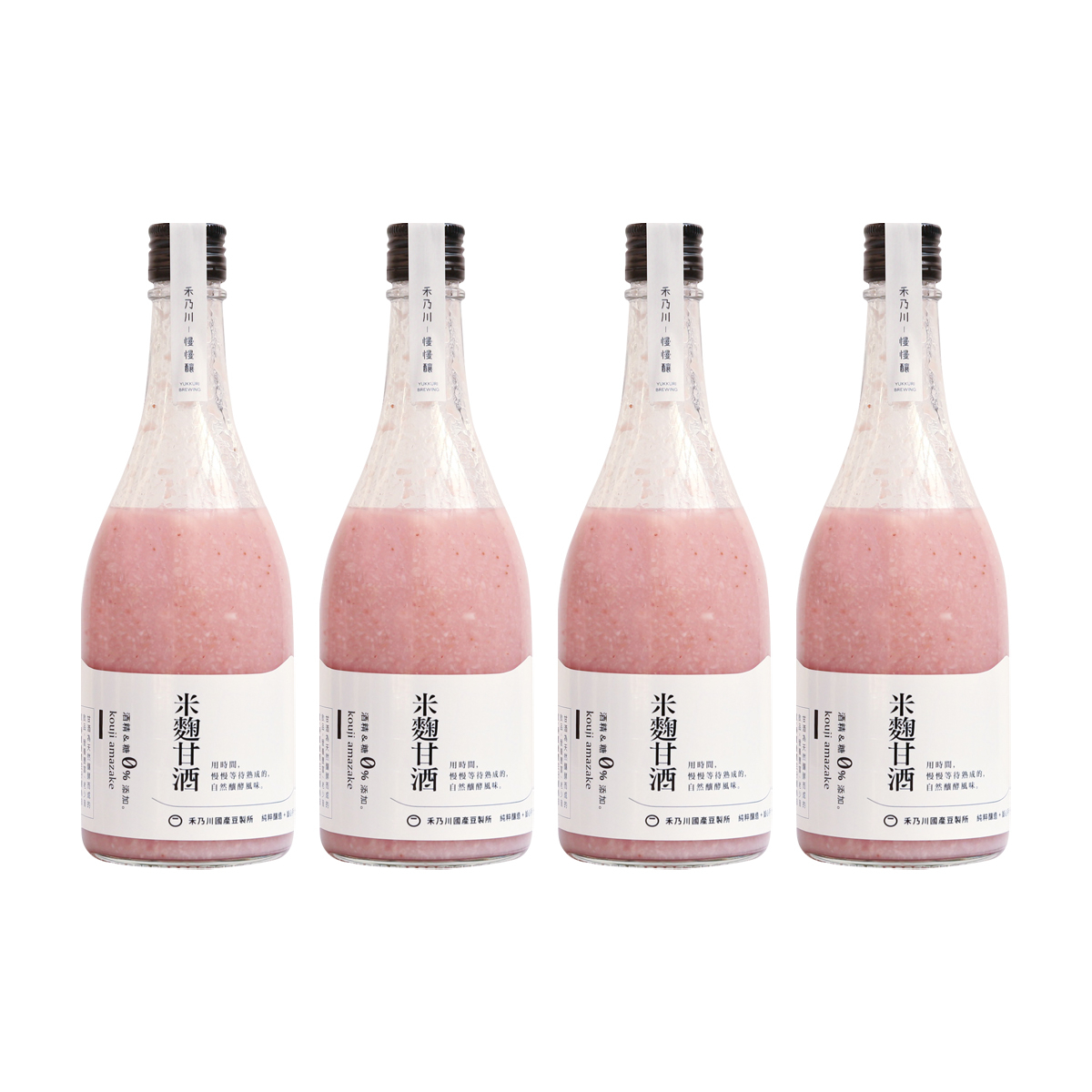 【禾乃川國產豆製所】草莓甘酒500mlx4瓶 廠商直送
