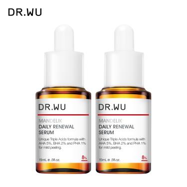 【DR.WU】 杏仁酸溫和煥膚精華8%（15mlx2入組）廠商直送
