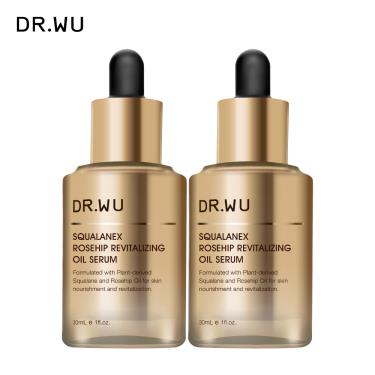 【DR.WU】角鯊玫瑰果賦活精華油（30ｍlx2入組）廠商直送