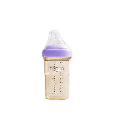 （預購，22號出貨）【hegen】金色奇蹟PPSU多功能方圓型寬口奶瓶 240ml （漾紫）廠商直送