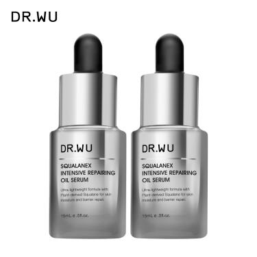 【DR.WU】角鯊潤澤修復精華油（15mlx2入組）廠商直送