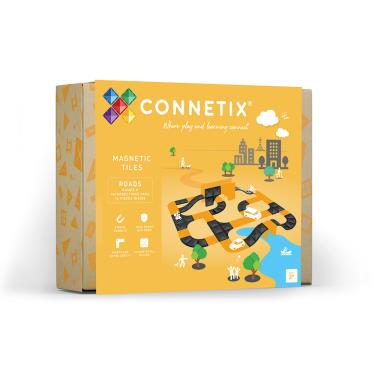 【澳洲Connetix】交通磁力積木-坡道路口組（16pc）廠商直送