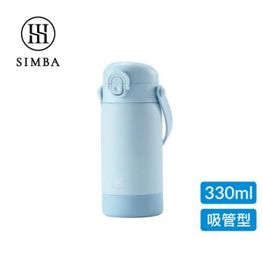 【Simba 小獅王辛巴】TEENYLITE手提吸管不鏽鋼保溫瓶330ml-晨藍