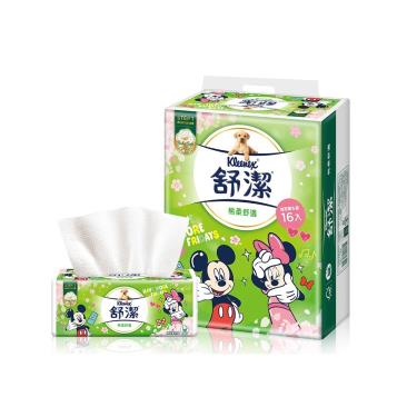 【KleeneX 舒潔】棉柔舒適迪士尼抽取衛生紙96抽x16包/串