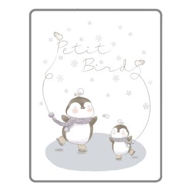 【韓國Petit Bird】竹纖維嬰幼兒防水保潔床墊/防尿墊（企鵝家族）65*85cm 廠商直送