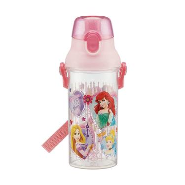 （任2件95折）日本SKATER-兒童直飲透明水壺(480ml)-迪士尼公主