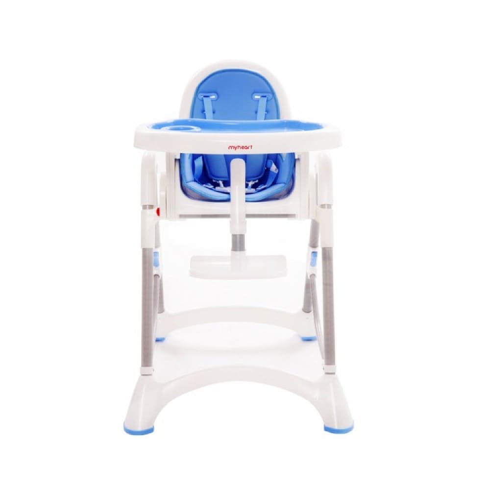 【myheart】折疊式兒童安全餐椅（天空藍）廠商直送