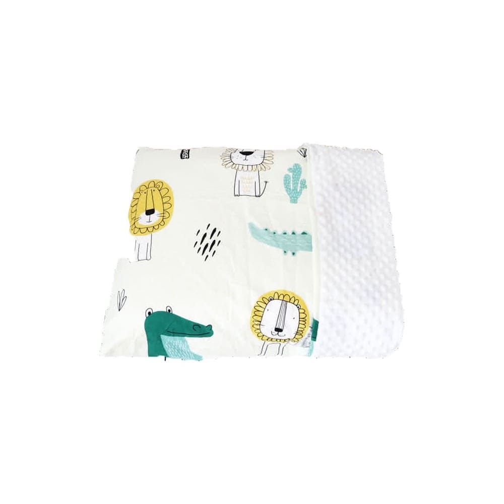 【HA Baby】魔豆毯-尺寸130×100(寶寶毯、幼兒嬰兒毯、魔豆毯)-綠色鱷魚(廠商直送)