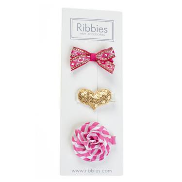 【英國Ribbies】綜合緞帶3入組（Rosie） 廠商直送