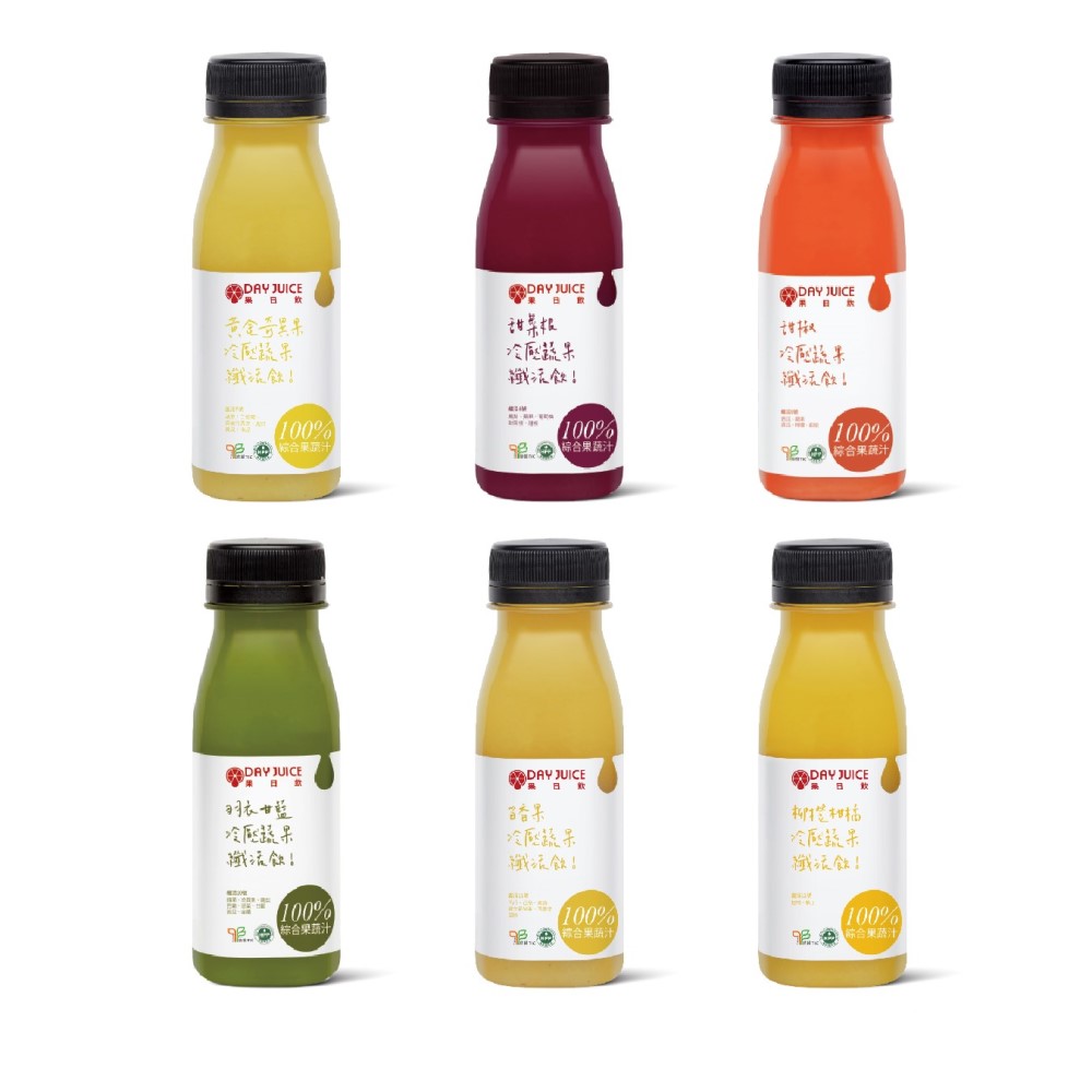 【Day Juice果日飲】冷壓鮮榨蔬果汁纖活7-12號 (6入) 廠商直送