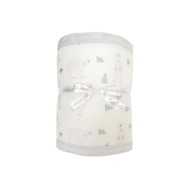 【PAMABE】透氣床圍防護墊435x30cmHI FIVE北極熊 廠商直送